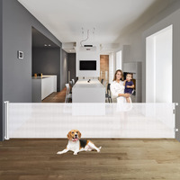 122 Inch Extra Wide Baby Gate For Large Openings Indoor Outdoor Retractable Baby Gates For Doorways Extra Long Baby Gate Large Retractable Dog Gate For Stairs Deck Gates For Dogs Indoor Pet Gate