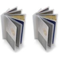 Ag Wallets Set Of 2 Clear Premium Quality Wallet Insert From (Trifold 6 Page)