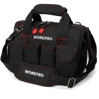 Workpro 12-Inch Close Top Wide Mouth Storage Tool Bag, W081020A