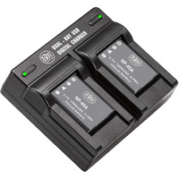 Bm 2-Pack Of Np-45 Batteries And Dual Charger For Fujifilm Instax Mini 90, Finepix Xp130, Xp140, Xp150, Xp50, Xp60, Xp70, Xp80, Xp90, T350 T360 T400 T500 T510 T550 T560 Jx500 Jx520 Jx550 Jx580 Cameras