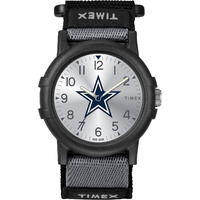Timex Nfl Recruit 38Mm Watch - Dallas Cowboys With Black Fabric Strap