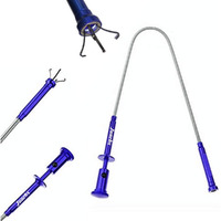 Grabber Tool Grab Reach Tool 360 Degree Flexible Gripper Tool Four-Claw Magnetic Pick-Up Tool With Led Light, Flexible Waste Picking Tool (01-Picker)