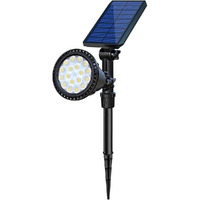 Osord Solar Spot Lights Outdoor, Bright Solar Landscape Spotlights Waterproof 18Led 2-In-1 Solar Flag Light Adjustable Auto On/Off Solar Powered Uplights For Flag Pole Garden Yard 1Pack (Cool White)