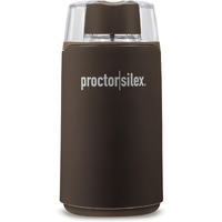 Proctor Silex Electric Coffee Grinder For Beans, Spices And More, Stainless Steel Blades, 12 Cups, Brown