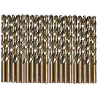 Valyriantool 1/8"" Cobalt Drill Bits(20Pcs), M35 Hssco High Speed Steel Jobber Length Twist Drill Bit Set For Hardened Metal, Stainless Steel, Cast Iron, Plastic And Wood