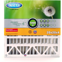 Bestair Hw2020-8R Ac Furnace Air Filter, 20"" X 20"" X 4"", Merv 8, Removes Allergens & Contaminants, Fits 100%, For Honeywell Models, Pack Of 1