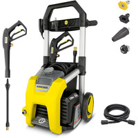 Krcher K1700 Electric Pressure Washer, 3 Spray Nozzles, Detergent Tank, For Cars, Driveways, Siding, Patios, 2125 Max Psi 1.2 Gpm