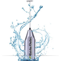 Handheld Electric Milk Frother With Stainless Steel Whisk - Portable Foam Maker