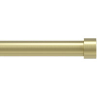 Umbra Cappa Curtain Rod, Includes 2 Matching Finials, Brackets & Hardware, 36 To 66-Inches, Gold