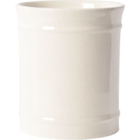 Szuah Kitchen Ceramic Utensil Holder, Perfect Capacity Utensil Crock, For Kitchen Counter Top & Dining Table (Cream)