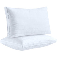 Down Alternative Pillows For Sleeping Plush (2 Pack King), 100% Cotton Cover Best Hotel Bed Pillows With 2"" Gusset, Sleeping Pillow By The Duck And Goose Co