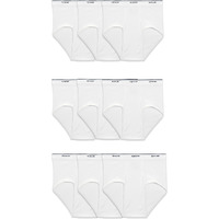 Fruit Of The Loom Mens Tag-Free Cotton Briefs, 9 Pack - White, X-Large Us