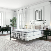 Classic Brands Mercer Cool Gel Memory Foam And Innerspring Hybrid 12-Inch Pillow Top Mattress, Mattress In A Box, Queen