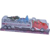 Wild Republic T-Rex Truck, Gifts For Kids, Imaginative Play Toy, Triceratops & Tyrannosaurus