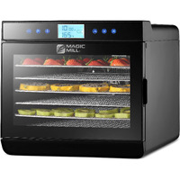 Magic Mill Food Dehydrator Machine - Easy Setup, Digital Adjustable Timer, Temperature Control | Keep Warm Function | Dryer For Jerky, Herb, Meat, Beef, Fruit And To Dry Vegetables