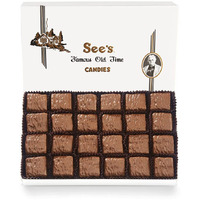 See's Candies 1 Lb Milk California Brittle (White Wrap)