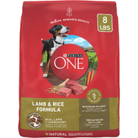 Purina One Dry Dog Food Lamb And Rice Formula - 8 Lb. Bag