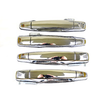 Pt Auto Warehouse Gm-3545M-Qpk - Outside Exterior Outer Door Handle, Chrome - 1 Front Left, 1 Front Right, 1 Rear Left, 1 Rear Right