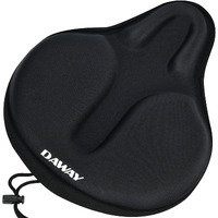 Daway C6 Large Comfortable Exercise Bike Seat Cover - Wide Soft Foam & Gel Padded Bicycle Saddle Cushion For Women Men Seniors, Fits For Peloton, Stationary, Cruiser Bikes, Indoor Outdoor Cycling