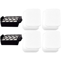 Dttery 4 Foam + Felt, 2 Hepa Filters Kit Replacement For Shark Navigator Pet Pro Zu60, Zu62, Pet Plus Nv251, Nv255, Swivel Pro Nv150, Nv151 Upright Vacuum, Part 1238Ft60 1239Ft60