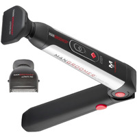 Mangroomer - Ultimate Pro Back Shaver With 2 Shock Absorber Flex Heads, Power Hinge, Extreme Reach Handle And Power Burst