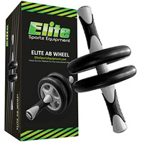 Elite Sportz Ab Roller Wheel - Gym & At Home Ab Workout Equipment With 2 Wheels To Exercise Core Abdominal Muscles - Strength Training Accessories For Abs