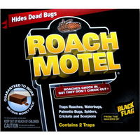 Black Flag 8 Traps Roach Motel Cockroach Killer Bait Glue Trap