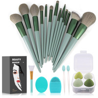 Koccido Makeup Brushes 22 Pcs Makeup Kit,Foundation Brush Eyeshadow Brush Make Up Brushes Set (Green, 22 Piece Set Large)