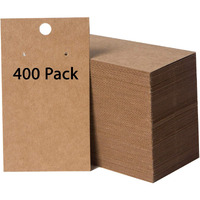 400 Pack Earring Cards - Earring Display Cards - Custom Earring Cards For Earring Display - Hanging Earrings - Bulk Earring Cards - 2 X 3.5 Inches - Brown (Pack Of 400)