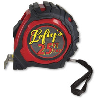 Left-Handed Tape Measure With Rubber Guard 25'