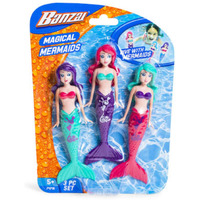 Fun Stuff Banzai Spring And Summer 3 Piece Magical Mermaid Dolls, In Assorted Colors