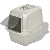 Van Ness Pets Odor Control Large Enclosed Cat Litter Box, Hooded, Pearl, Cp6