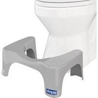 Squatty Potty The Original Bathroom Toilet Stool, Curve Lightweight With Sleek And Modern Design, Gray, 7""