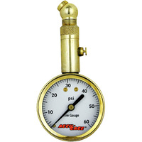 Accu-Gage By Milton Dial Tire Pressure Gauge With Swivel Angle Air Chuck - Ansi Certified For Motorcycle/Car/Truck Tires (0-60 Psi)