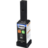 Reese Towpower 7020500 1-1/4"" To 2"" Receiver Adapter - 6"" Long , Black