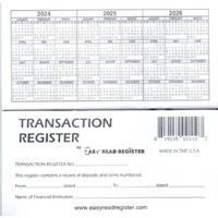 12 Check Registers For Personal Checkbook - Made In The Usa - Checkbook Ledger Transaction Registers