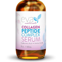 Collagen Peptide Serum - Anti Aging Collagen Serum For Face, Skin Brightening, Reduces Fine Lines & Wrinkles, Heals And Repairs Skin, Microneedling Serum With Hyaluronic Acid (2 Oz)