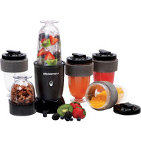 Elite Gourmet Epb-1800A# 17-Piece Personal Drink Mixer Blender, Sports Blender 16 Oz Capacity, Includes Chopping And Blending Blade, Drink Lids And Extra Cups