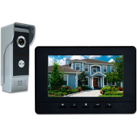 Amocam Wired Video Intercom System, 7 Inches Video Doorbell Door Phone System, Hd Camera Kits Support Unlock, Monitoring, Dual-Way Intercom For Villa Home Office Apartment