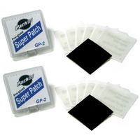 Park Tool Gp-2 Pre-Glued Super Puncture Repair (Pair) Patch Kit, 2 X Packs, Clear