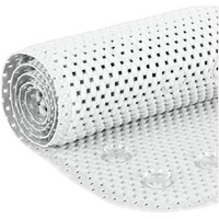 Deluxe Bathtub Mat Non Slip, Soft Foam Bath Mats For Bathroom Tub, Bathtub Mat With Drain Holes, Suction Cups- 36    X 17    - White