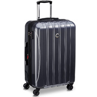 Delsey Paris Helium Aero Hardside Expandable Luggage With Spinner Wheels, Titanium, Checked-Medium 25 Inch