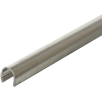 Prime-Line D 1579-1 Sliding Door Repair Track - Repair Worn Or Damaged Sliding Glass Door Aluminum Tracks And Horizontal Sliding Window Tracks, 1/4    X 8, Stainless Steel (Single Pack)