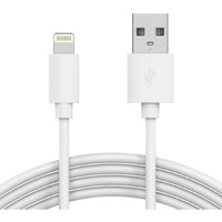 Talkworks Fast-Charge Lightning Cable-Mfi-Certified For Apple Iphone 14, 14 Pro, 14 Plus, 13 , 13 Pro , 12, 11 Pro/Max/Mini/Plus, Xr, Xs/Max, Airpods - 10Ft Long, Heavy-Duty Cord, White