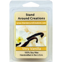 Very Vanilla Wax Melt Tart: 100% All Natural Soy Wax - Intense Vanilla Aroma, Subtle Touch Of Cream, And Exceptional Performance. - 3Oz - Naturally Strong Scented