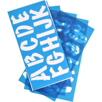 Westcott Lettercraft Stencil, Marker Font, 2-Inch Characters (15836)