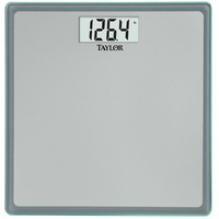 Taylor Digital Scales For Body Weight, Highly Accurate 400 Lb Capacity, Auto On And Off Scale, 11.8 X 11.8 Inches, Tonal Grey