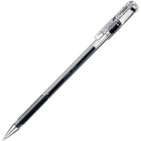 Pentel K105-Ga Water-Based Ballpoint Pen, Hybrid, 0.02 Inches (0.5 Mm), Black, 10 Pieces
