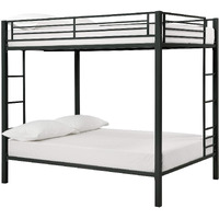 Dhp Full Kids Metal Bunk Bed, Black