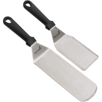 Spatula Turner Stainless Steel - Metal Spatula Set - Hibachi Spatula Great As Bbq Grill Accessories For Grill And Flat Top Griddle
